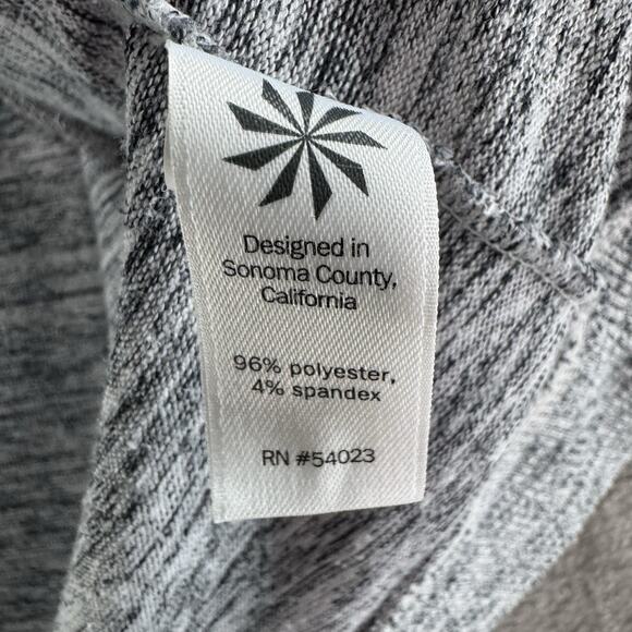 Athleta Sweater Women S Heather Gray Open Front Hoodie Cardigan Pockets Active - Picture 13 of 14